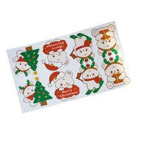 Christmas Cartoon Cookie Candy Bags with Header Cards for Baking Gifts