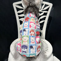 Dog Printed Shirt for Small to Large Breeds - Summer Thin Pet Apparel