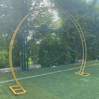 Round Wedding Arch Backdrop Stand for Ceremony Decoration, Metal Balloon Arch Frame
