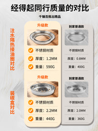 Korean Style Cast Iron BBQ Grill Charcoal Barbecue Stove for Home and Commercial Outdoor Use Smokeless Roasting Pot
