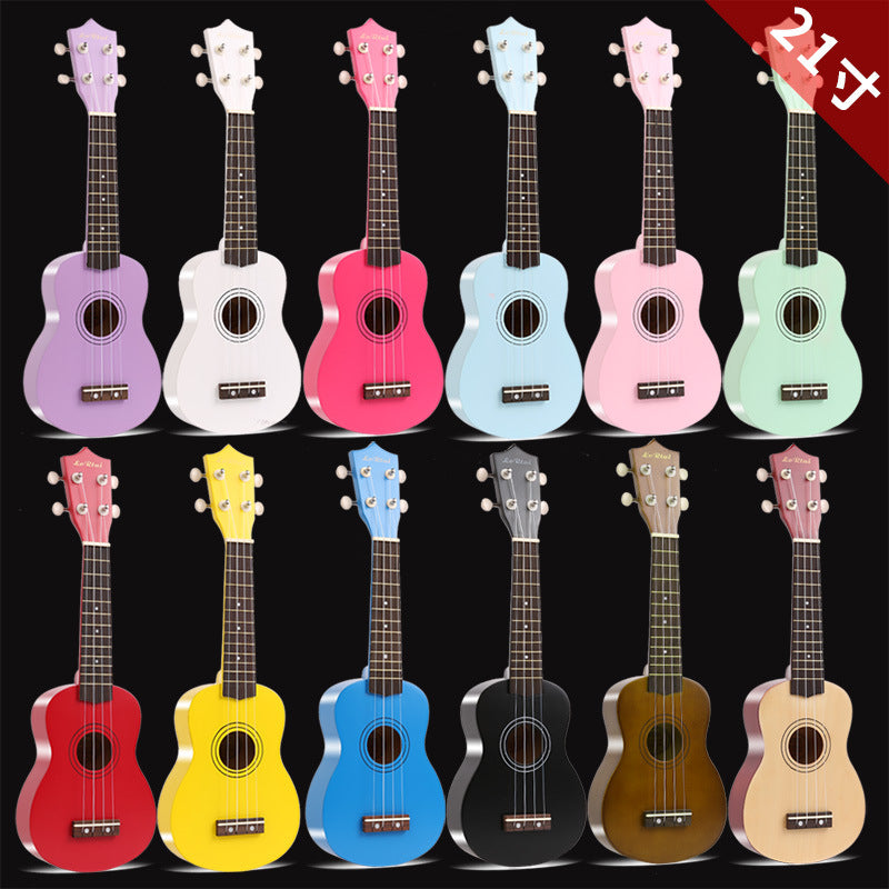 Ukulele 21/23 Inch All-Wood Beginner Small Guitar