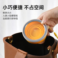 Food-Grade Silicone Collapsible Travel Mug - Heat Resistant & Unbreakable Outdoor Sports Water Bottle