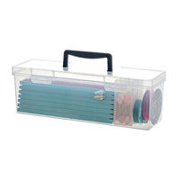 Portable Fishing Hook Organizer Box with Winding Boards, Clear Plastic Fishing Tackle Box for Outdoor Fishing Accessories