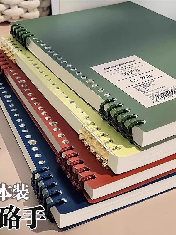 B5 Detachable Loose-Leaf Notebook with Thickened Refills for Students