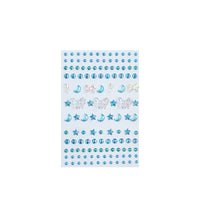 3D Butterfly Face Gems for Kids' Performances - Star, Moon, Round Rhinestone & Pearl Face Stickers