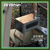 Portable Folding Titanium Alloy Outdoor BBQ Grill and Fire Pit