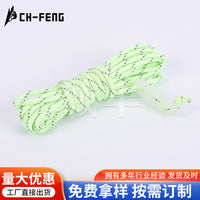 Luminous Reflective Paracord Guy Line for Tents and Tarps, 9-Core Fluorescent Rope