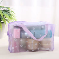 Large Capacity Transparent Travel Wash Bag for Men and Women, Portable Toiletry Organizer Set