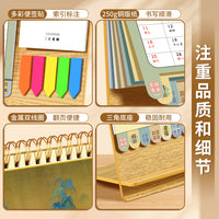 2026 Creative Desk Calendar with Countdown Memo Pad and Index for Business Office