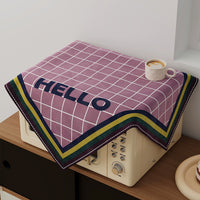 American Retro Plaid Microwave Oven Dust Cover