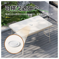 Wrought Iron Outdoor Table and Chair Set Rattan Balcony Small Garden Courtyard Coffee Table Three-Piece Set Modern Minimalist