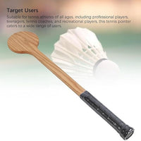 Wooden Tennis Spoon for Practice, Badminton Training Aid, Pointer Tennis Trainer
