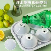 Rose and Diamond Ice Ball Mold Set for Whiskey and Cocktails, Food-Grade Silicone Ice Cube Trays