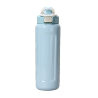 Large Capacity Stainless Steel Insulated Water Bottle with Handle and Pop-up Lid for Outdoor Travel and Hiking