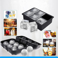 Silicone Ice Cube and Sphere Mold Set for Whiskey and Cocktails