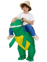 Inflatable Dinosaur Rider Costume for Halloween Kids' Cosplay and Performances