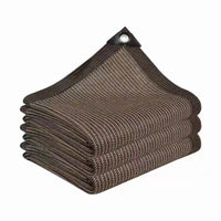 Brown Thickened Windproof Sun Shade Net for Balcony Car Flower Pond