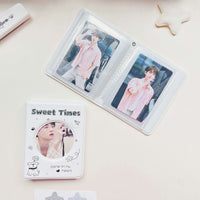 Mini Photo Album for Instax and Small Cards, 40-Pocket Capacity, Trendy Design