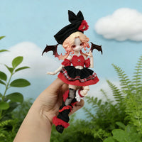 BJD Doll Clothes Set for 17-19 cm OB11 Dolls, Mushroom-Themed Outfit