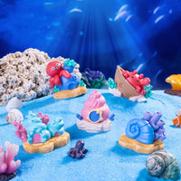 Miniature Underwater House Aquarium Decor Resin Ornaments for Fish Tank Landscape DIY