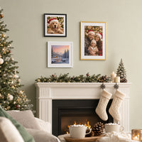 Christmas DIY Photo Frame PVC Desktop Display for Holiday Decor
