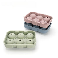 Food Grade Silicone Ice Ball Mold with Funnel, Spherical Ice Cube Tray for Home & Commercial Use, Easy Release