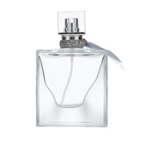 Refillable Flat Square Perfume Atomizer Bottle with Press Spray Pump for Essential Oils and Cosmetics