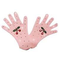 Figure Skating Training Gloves with Rhinestones for Kids and Adults