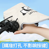 Electric Scooter Handlebar Mittens Sun Protection Waterproof Windproof Summer Gloves for Motorcycle E-bike