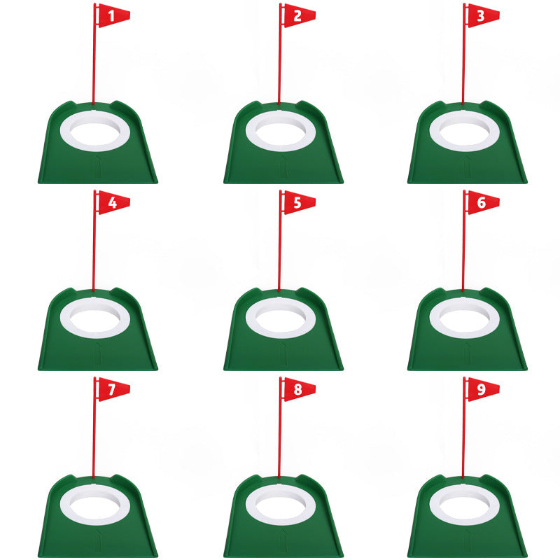 Golf Putting Trainer Practice Aid with Mini Hole Cup