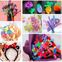 Colorful Chenille Stems Pipe Cleaners for Kids' DIY Crafts
