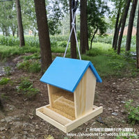 Outdoor Bird Feeder Hanging Wild Bird Feeder for Balcony Garden Yard Automatic Rainproof Seed Dispenser