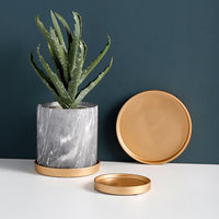 Ceramic Plant Pot Saucer Round Drip Tray for Indoor Outdoor Plants