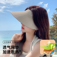 UV Protection Sun Visor with Extended Brim and Breathable Mesh for Outdoor Activities