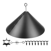 Squirrel-Proof Bird Feeder Baffle with Rotating Hanging Hook