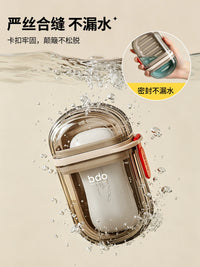 BDO Portable Travel Soap Dish with Lid and Drain for Business Trips