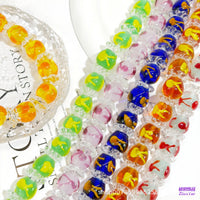 Glass Transparent Fish Tank Charm for DIY Bracelets and Phone Chains
