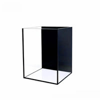 Crystal Clear Black-Backed Glass Aquarium for Desktop Aquascaping