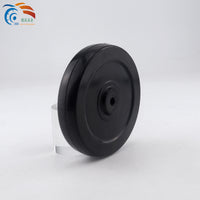 Solid Rubber Caster Wheels for Carts and Trolleys - Silent and Wear-Resistant