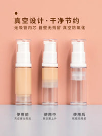 Travel Size Vacuum Pump Bottle Set for Cosmetics, Lotions, and Sprays