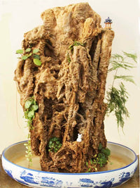 Natural Absorbent Stone Mountain Ornament for Fish Tank Landscaping and Bonsai
