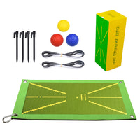 Golf Swing Practice Mat with Trajectory Detection