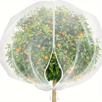 Garden Plant Insect Net Cover with Drawstring and Lock for Greenhouse Orchard Protection