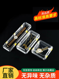Floating Vacuum Transparent Jewelry Display Box Anti-oxidation Storage for Watches, Bracelets, Necklaces