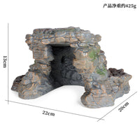 Miniature Simulation Rock Tree Stump Model for Desktop Sand Table Dinosaur Animal Landscape Decoration