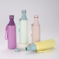 20oz Double-Wall Vacuum Insulated Stainless Steel Water Bottle, Portable Cola Shape for Sports & Travel