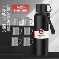 316 Stainless Steel Insulated Mug with Tea Infuser, Large Capacity Portable Car Travel Flask for Men