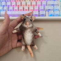 Realistic Dried Mouse Prank Keychain Novelty Gift Plush Toy