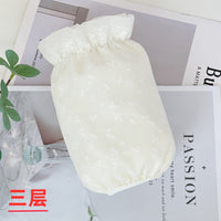 Lace Arm Sleeves for Women, Short Winter Stain-Resistant Cuffs, Three-Layer Design for Office and Daily Wear