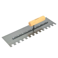 Chuan Yue Notched Trowel for Tile Adhesive Application, Manganese Steel/Stainless Steel